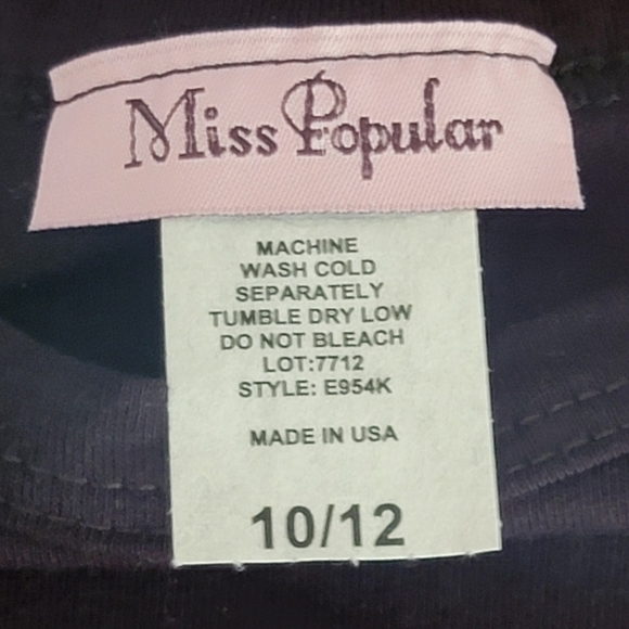 Miss Popular In My President Era Short Sleeve T-Shirt Girls Size 10/12 - Picture 2 of 5